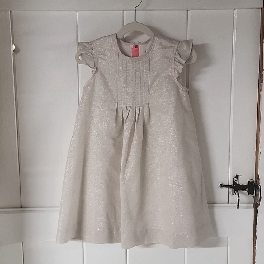 NWT - EGG New York Gold Heidi Dress, Size 6Y